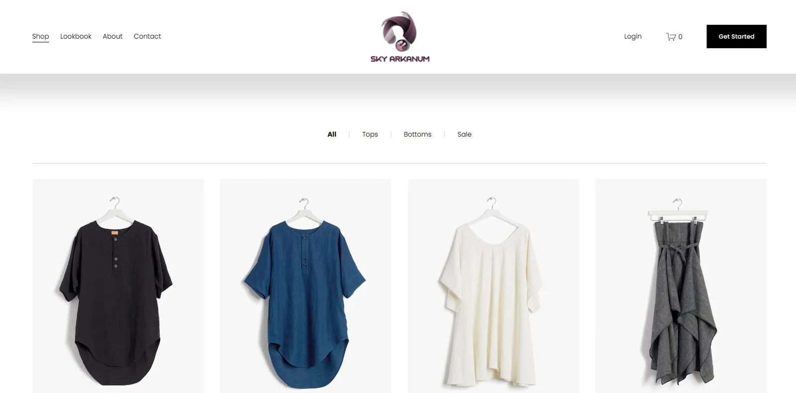 E-commerce Storefront interface