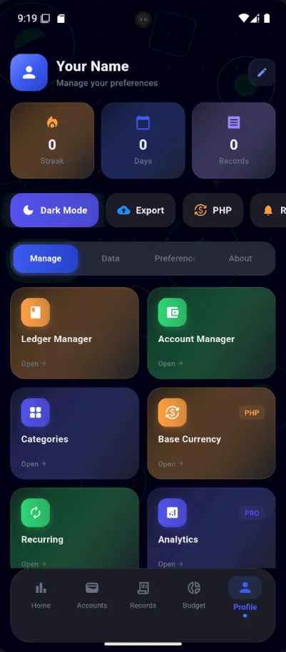 Budget & Expense Tracker — screen 3 of 3