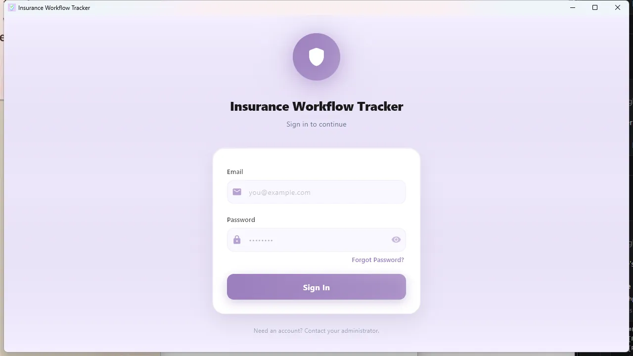 Insurance Renewal Workflow Tracker — screen 3 of 3